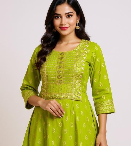 OliveZari Salwar