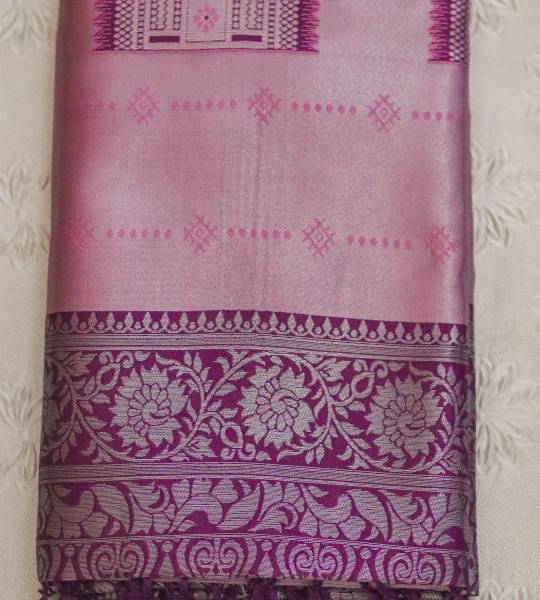 Lavanya Lilac Kanjivaram Saree