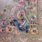 Moonlight Feather Aari Work Saree