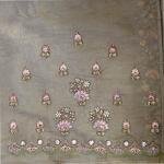 Silver Taupe Aari Flower Saree