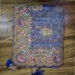 Velvet Night Floral Saree