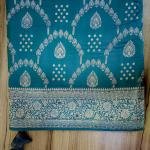 Ocean Gold Floral Saree