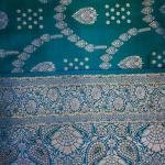 Ocean Gold Floral Saree